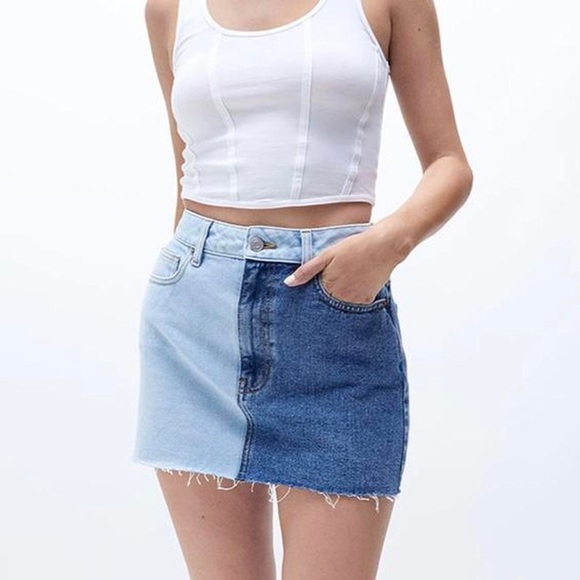 Split denim skirt from Pacsun 🦋 NWT - Picture 2 of 4